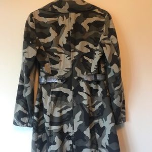 INC Camo Trench Mid Length Size Medium